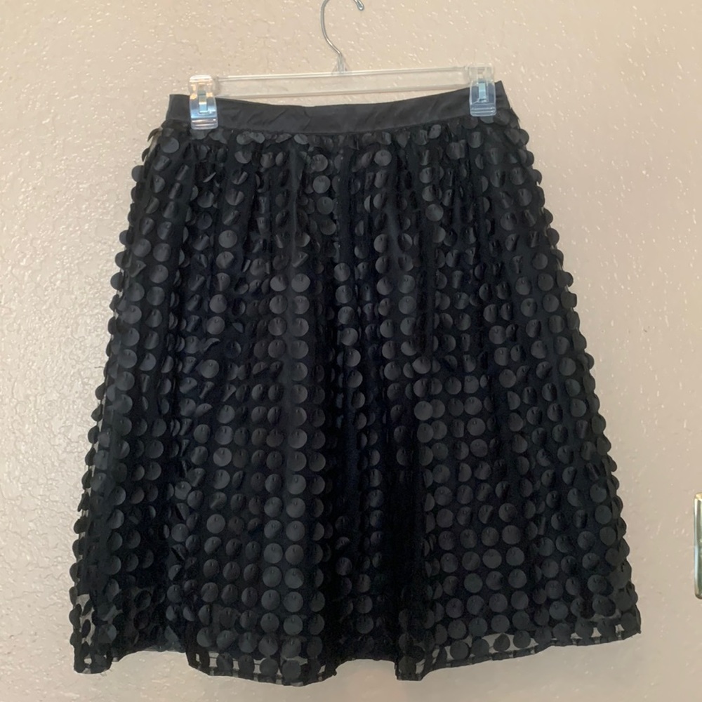 Large black skirt with circle detailing!